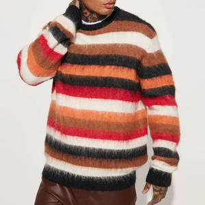 Qualité supérieure Doux Confortable Mohair Mode porter Pull Pour Hommes Logo Personnalisé Respirant Nouveau Style Casual wear Mohair Pull - Product Image 1