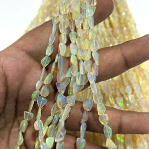 โอปอลเอธิโอเปียแท้ ขนาด 2x4 มม. ถึง 8x6 มม. รูปทรงกลมเรียบ คุณภาพสูง คละสี สำหรับทำเครื่องประดับ - Product Image 3