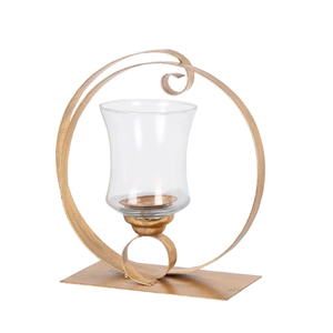 Bougeoir en métal aluminium unique Vaisselle en métal antique pour la maison Noël mariage et fête Supports décoratifs - Product Image 2