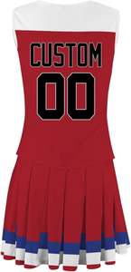 Ensemble d'uniformes de cheerleading imprimés en gros pour filles et femmes, fabrication directe, tenues de cheerleading personnalisées, événement d'équipe, pratique professionnelle - Product Image 3