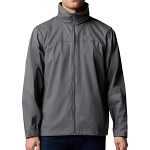 Unisex Winter Streetwear Windproof Polyester/Nylon Lightweight Quick Dry Full Length Rain Jacket with Stand Collar Elastic Waist - Product Image 2