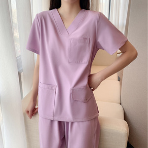 Uniformes médicos de nuevo estilo, conjuntos de uniformes médicos con cuello en V y cuello abierto, trajes de enfermería, uniformes hospitalarios - Product Image 5