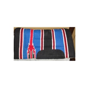Hot <b>Sale</b> Horse Blanket Saddle Pad Outsell Cotton Filling Polyester 18mm Felt Lining Polyester Fleece Leather Sewed Black - Product Image 6