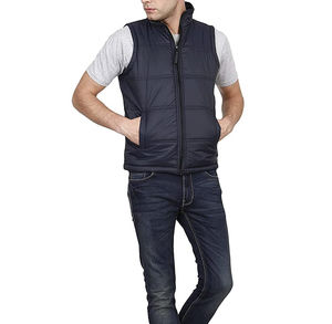 Gilet matelassé brillant pour homme, veste sans manches d'hiver, imperméable, respirante, légère, logo personnalisé, OEM, gilets matelassés OEM - Product Image 1