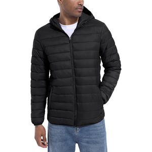 Men's Custom Satin Puffer Jacket Designer Winter Bubble Padded <b>Coat</b> Waterproof with Zipper Closure Short Length Outdoorwear - Product Image 4