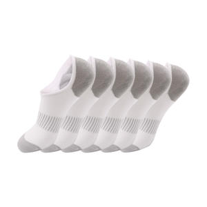 Fabricant de chaussettes en Chine, chaussettes basses invisibles antidérapantes en coton de bambou noir pour hommes, été - Product Image 5
