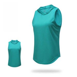 <b>Gym</b> Stringer Tank Top Hoodie <b>Men's</b> Bodybuilding Sleeveless Hoodie <b>Men's</b> Fitness Singlets <b>Vests</b> Sportswear Hooded <b>Vest</b> Tank Tops - Product Image 6