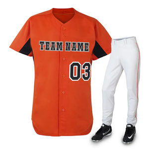 Ensemble de chapeaux et maillots de baseball personnalisés OEM pour hommes, vente en gros de maillots et uniformes respirants avec style sublimé - Product Image 6