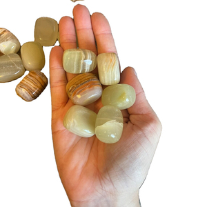 Caída de mármol de ónix verde, cristal de piedras caídas de ónix de mármol, piedra de caída de ónix - Product Image 3