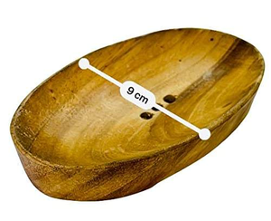 Porte-savon en bois finition brûlée, porte-savon en métal, porte-savon design moderne - Product Image 4