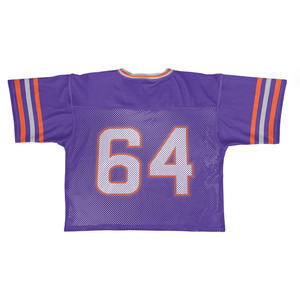 Camiseta de lacrosse de malla sublimada al por mayor, hecha con tela 100% poliéster, con nombre y número personalizados - Product Image 4