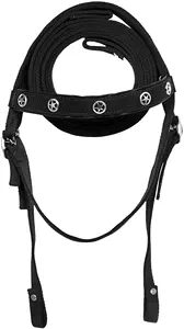 Ensemble de clous d'équitation réglables en nylon durable avec cuirasse et rênes pour bride d'entraînement Western Trail - Product Image 3