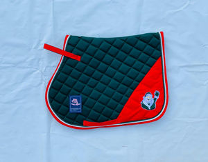 Ensemble de tapis de selle pour cheval rose brillant de qualité supérieure personnalisable, dressage, saut d'obstacles, doublure en polycoton, respirant, fournitures d'équitation - Product Image 2