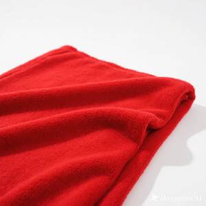 Manta de lana suave Lisa roja Cozy Color sólido Throw Single Size - Product Image 2