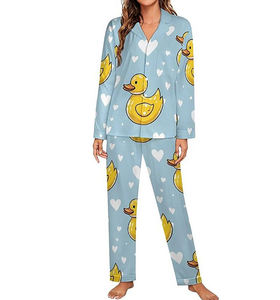 Conjunto de Pijamas de Verano para Mujer, Diseño Personalizado, Nuevo Estilo, Cintura Elástica, Manga Corta, Cómodo, Transpirable, 100% Algodón - Product Image 2