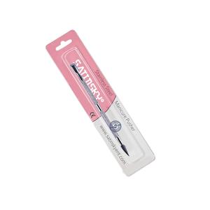 Pousse-cuticules double tête en acier inoxydable Satinsky à bord biseauté, outil ergonomique antidérapant pour salon professionnel - Product Image 3