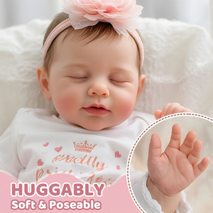 Muñecas Bebé Reborn de Vinilo Babeside, Liya de 20 Pulgadas, Cuerpo de Tela Suave, Muñeca Realista de Niñ<span class=keywords><strong>a</strong></span>, Mini Juguete para Niños - Product Image 5