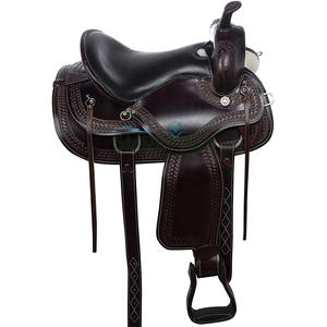 Selle de cheval western durable pour petits chevaux, ajustement réglable, design confortable, selle de cheval rembourrée - Product Image 2