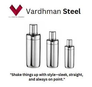 เชคเกอร์ค็อกเทลสแตนเลสทรงตรง ขอบตรง ผสมเครื่องดื่มได้เรียบเนียน รินได้คมชัด ผสมแบบเรียบง่าย ดีไซน์เรียบหรู - Product Image 2