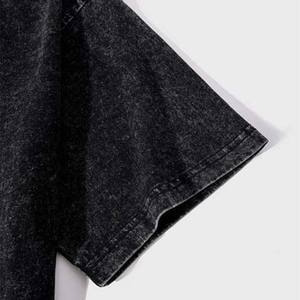 เสื้อยืดผ้าฝ้าย100% ของผู้ชายซักได้เสื้อ2025ผ้าฝ้ายเฮฟวี่เวท250gsm สไตล์วินเทจ - Product Image 4