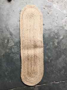 Modern Floral <b>Jute</b> Oval <b>Placemats</b> and Runner Eco-Friendly Braid Pattern Customizable Machine Made - Product Image 3