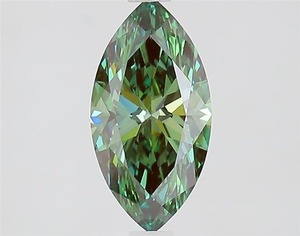 1.23ct ตัดเพชรสีเขียวสดใสแฟนซี VS1ห้องปฏิบัติการเพชรโต/เพชรหลวม - Product Image 2