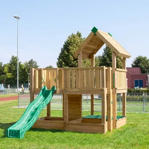 Beliebter Holz-Vergnügungs-Übungspark Spiel Kinder Freiluft-Spielplatz-Ausrüstung