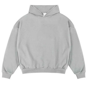 OEM Wholesale Heavyweight Oversized <b>Hoodie</b> for <b>Men</b> | Hip Hop Streetwear 100% Cotton Fleece Blank <b>Hoodie</b> with Custom Logo - Product Image 2