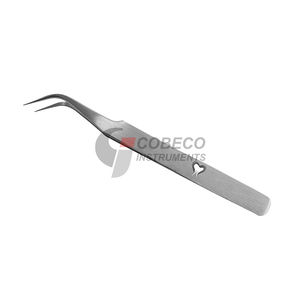 Micro-pinces chirurgicales à pointe fine en acier inoxydable pour laboratoire, dissection, ophtalmologie, précision délicate - Product Image 3