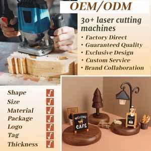 Petites décorations d'arbre de Noël de table en bois avec lumières Décor d'arbre de Noël festif pour la maison de vacances et la fête - Product Image 3