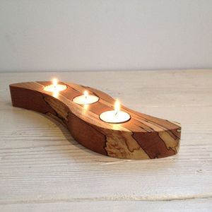 Porte-bougie chauffe-plat pour la maison, les mariages et les festivals, porte-bougie décoratif de couleur marron, design moderne, porte-bougie en bois unique - Product Image 4