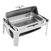Profession elle Gas Chafing Dish mit sicherem Deckel Glatte Griffe Edelstahl Kupfer für nahtlosen Buffet Restaurant Food Service