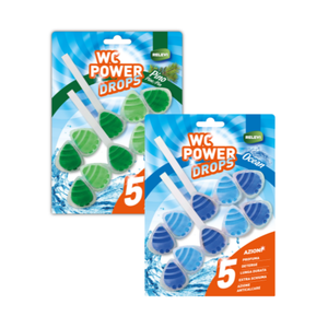 WC Power Drops Solid 2x55g Ocean Pine Désodorisant WC 30-50% Ingrédient Actif Offre des Senteurs Fraîches Doubles Élimine les Odeurs en Continu - Product Image 3