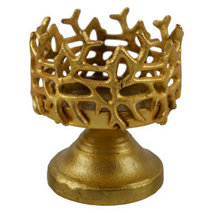 Portavelas de Pilar, Base giratoria, portavelas de Metal de hierro negro y dorado para boda y fiesta, decoración de restaurante de Hotel y hogar - Product Image 4