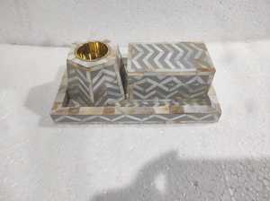 Brûleur d'encens de haute qualité vadrouille incrustation prix de gros porte-encens nacre Bakhoor brûleur par Falak World Export - Product Image 6