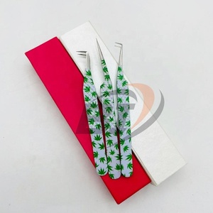 แหนบต่อขนตาปรับแต่งโลโก้ได้ตามต้องการด้ามจับแข็งแรงเคลือบกระดาษสแตนเลสทนทานปลายแหลมสวยงาม - Product Image 5