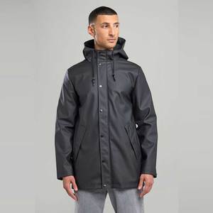 Vestes Softshell Imperméables à Col Montant Uni, Style Mode Décontracté, avec Logo Frontal, pour Hommes et Femmes, Personnalisation OEM - Product Image 6