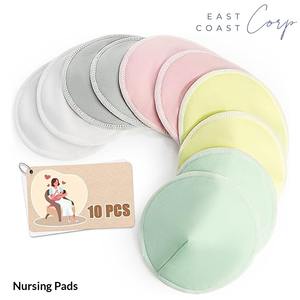 Almohadillas de lactancia reutilizables multicolores, protectores de pezones esenciales para lactancia, almohadillas lavables para cubrir el sujetador de mama para fugas de leche - Product Image 2