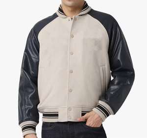 Top Trending Wholesale Custom <b>Mens</b> Cool Style Fleece Winter <b>Varsity</b> <b>Jackets</b> Baseball <b>Bomber</b> Leather <b>Varsity</b> <b>Jackets</b> for <b>Men</b> - Product Image 1