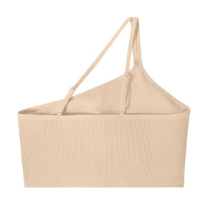 Meilleure qualité une épaule soutien-gorge de sport Bralette pour les femmes sans couture amovible rembourré réglable à bretelles été soutien-gorge haut - Product Image 4