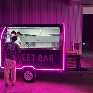 รถเทรลเลอร์อาหารพรีเมียมแบบเคลื่อนที่ได้ครัวถนนที่มีอุปกรณ์ครบครันสำหรับกิจกรรมกลางแจ้ง - Product Image 2