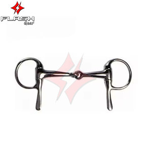 Sur mesure Bowman Mèche Mèche Demi Joue Rembourrage Doux En Acier Inoxydable Anneau Lâche Cheval Mèche Allemand Argent Entraînement Équestre - Product Image 6