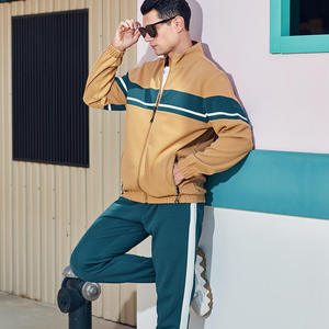Nouveau personnalisé unisexe coupe régulière automne solide 100% coton réversible respirant survêtement vêtements de sport gymnases survêtements ensemble - Product Image 3