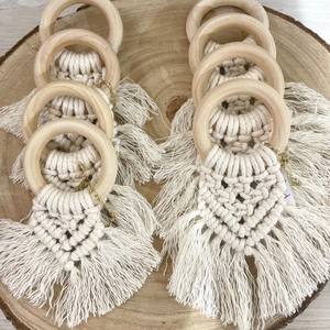 2025 Meilleure vente anneaux de serviette en macramé 100% coton de qualité supérieure pour la décoration de Table à manger prix de gros - Product Image 6