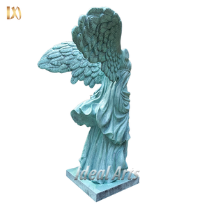 Grand Jardin Extérieur Bronze Déesse Grecque Romaine Sculpture Bronze Ailé Victoire de Samothrace Statue à Vendre - Product Image 2