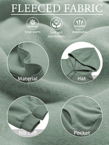 Sweat à capuche et sweat-shirts pour femme Hiver Sweat à capuche en coton épais et chaud Anti-boulochage Sweat à capuche respirant pour femme - Product Image 6