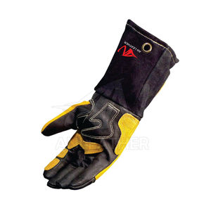 Gants de soudage en cuir XL avec revêtement en latex anti-impact et anti-coupure Protection de travail résistante aux produits chimiques à usage général - Product Image 3