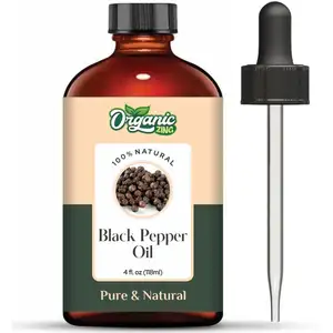 Óleo de pimenta preta Zing orgânico 100% puro e natural, embalagem personalizada de menor preço disponível