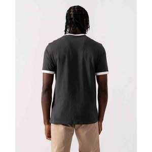 T-shirt décontracté ample en coton 100% respirant avec logo personnalisé, imprimé en sérigraphie, pour homme, poids lourd, fabriqué au Pakistan - Product Image 2