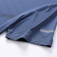 Camisetas de Manga Corta para Hombre, Corte Regular, 100% Poliéster Ecológico, Secado Rápido, Jersey Transpirable de 200g